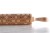 engraved wood rolling pin honeycomb pattern on cookies