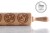 Decorative rolling pin for embossing patterns od dough - Polish flowers design from Mood for Wood