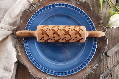 Mini wałek do ciasta w samoloty - od Mood for Wood