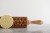 engraved wooden rolling pin fleur de lis beech