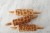 Set of 3 mini wooden rollers with apples, pears and cherries design