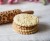 Shortbread biscuits with wild roses