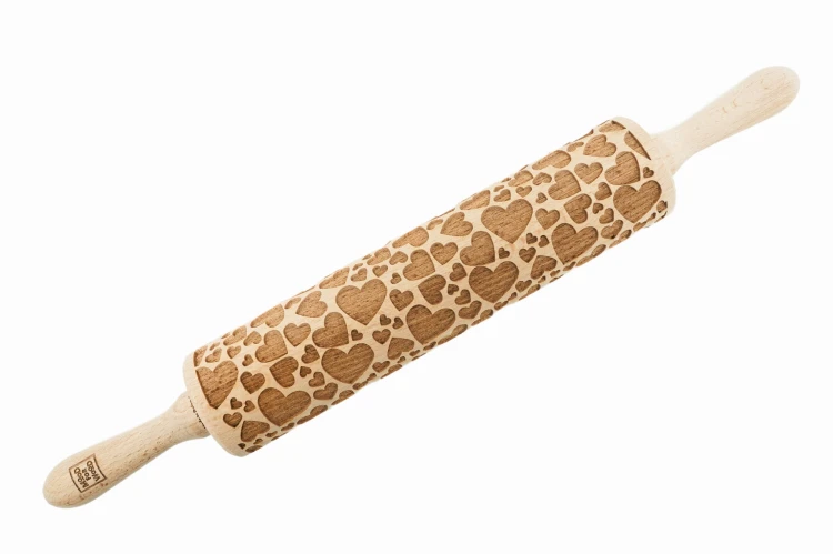 wałek do ciasteczek z sercami