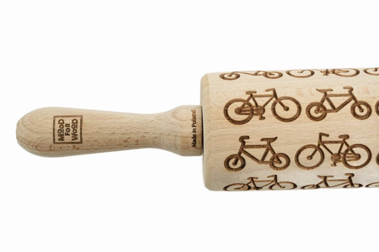 engraved roller for cookie decorating bicycles