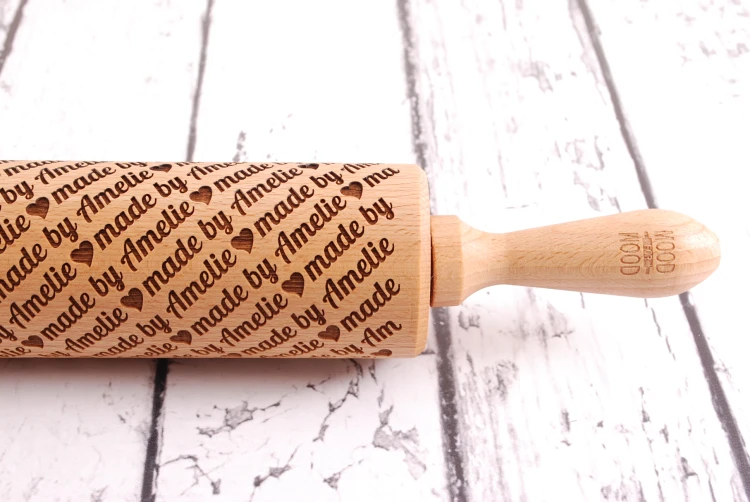 Personalizowany wałek do ciasta z imieniem - od Mood for Wood