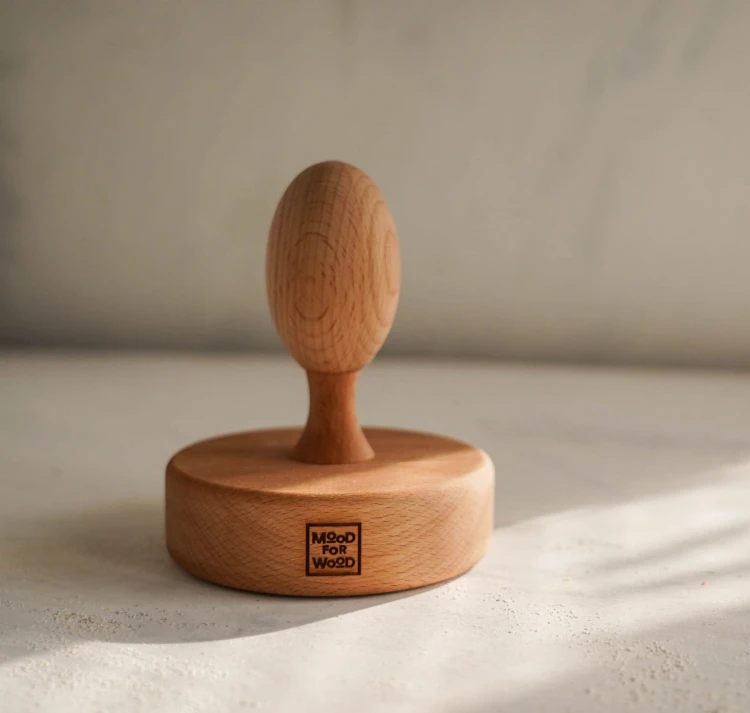 Duzy drewniany stempel do ciastek