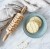 Mini wooden embossing rolling pin Bedlington terrier