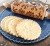 Mini rolling pin made of beech wood with Christmas design