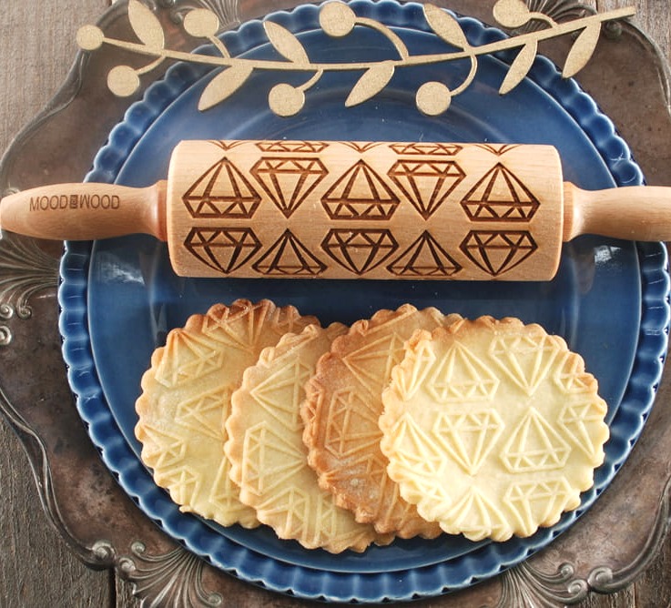Mini rolling pin for cookies