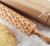 Wooden embossing rolling pin for cookies with cats' paws