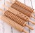 set of five regular size rolling pins  with geometric patterns
