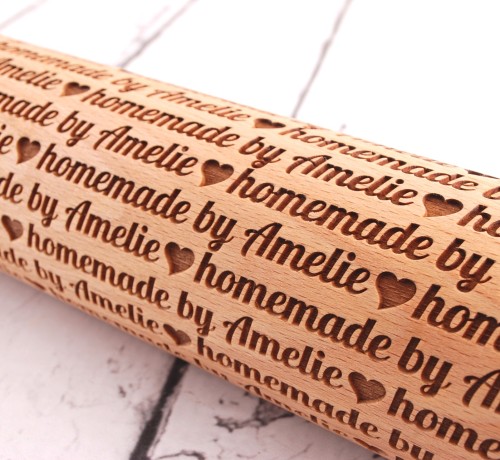 Personalizowany wałek do ciastek z imieniem - od Mood for Wood