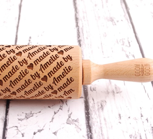 Personalizowany wałek do ciasta z imieniem - od Mood for Wood