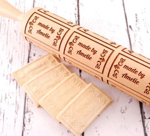 Personalizowany wałek do ciasta z imieniem - od Mood for Wood