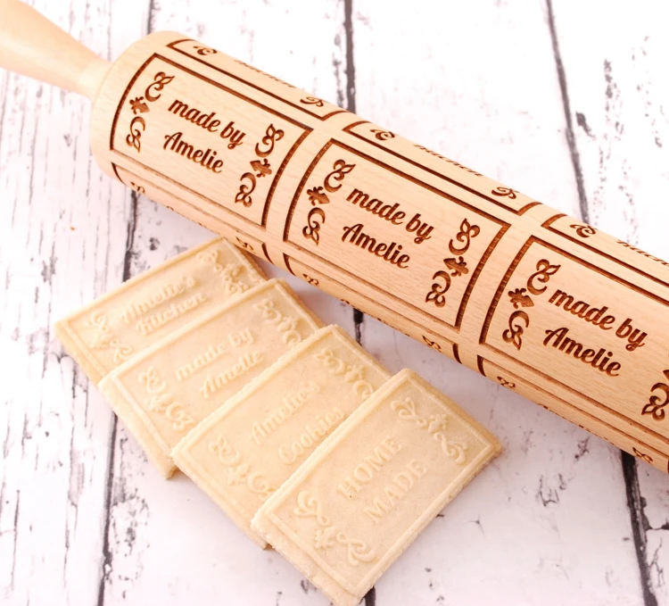 Personalizowany wałek do ciasta z imieniem - od Mood for Wood
