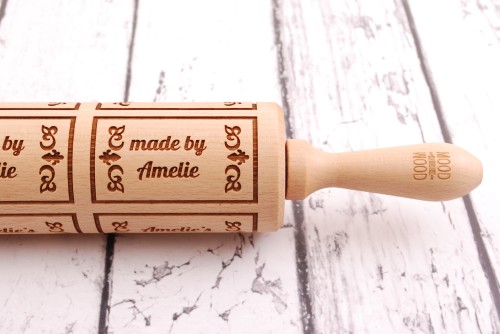 Personalizowany wałek do ciasta z imieniem - od Mood for Wood