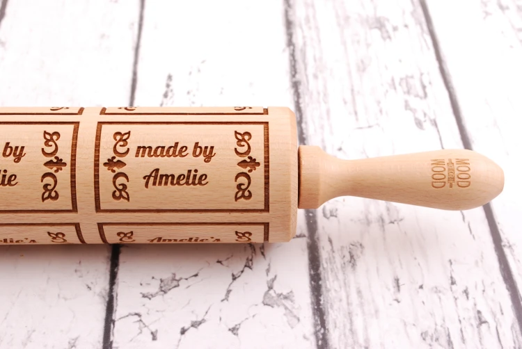 Personalizowany wałek do ciasta z imieniem - od Mood for Wood