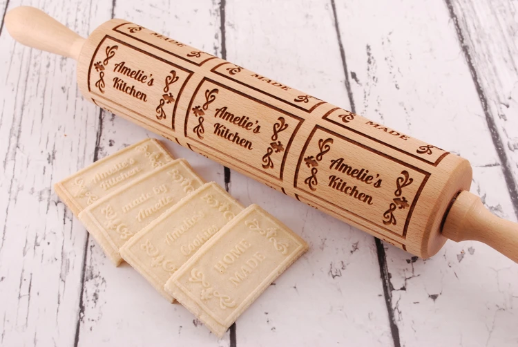 Personalizowany wałek do ciasta z imieniem - od Mood for Wood