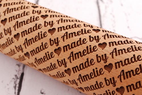 Personalized rolling pin for cookies