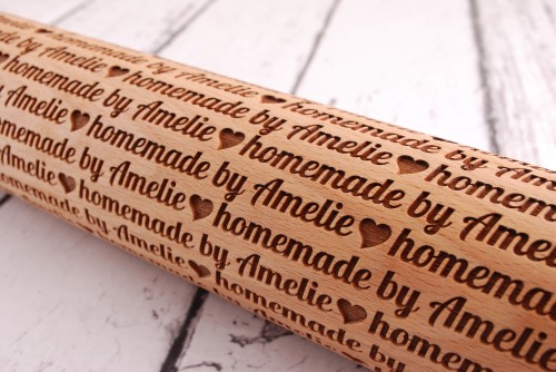 Personalizowany wałek do ciastek z imieniem - od Mood for Wood