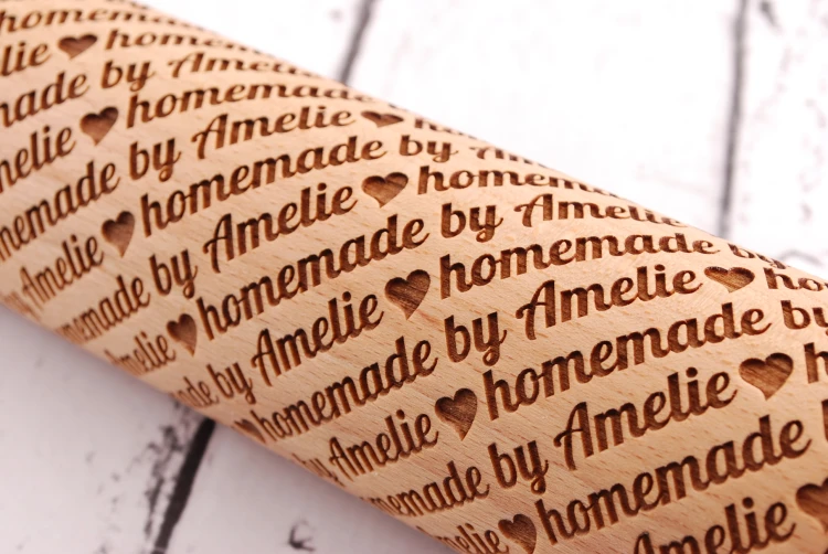 Personalizowany wałek do ciastek z imieniem - od Mood for Wood