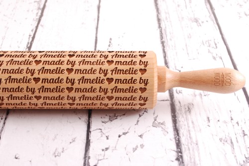 Personalizowany wałek do ciasta z imieniem - od Mood for Wood