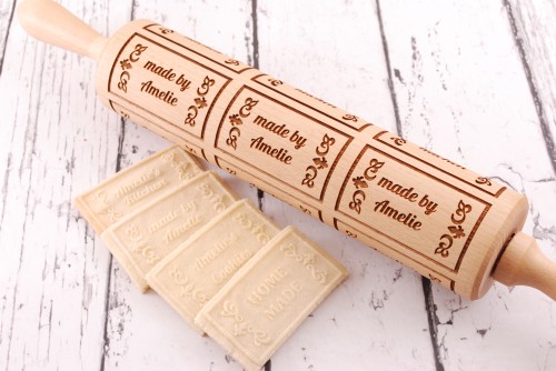 Personalizowany wałek do ciasta z imieniem - od Mood for Wood