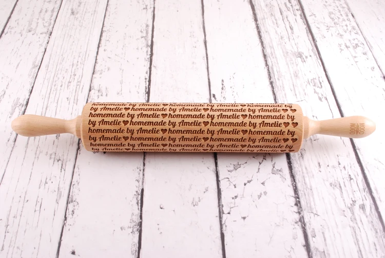 Personalizowany wałek do ciastek z imieniem - od Mood for Wood