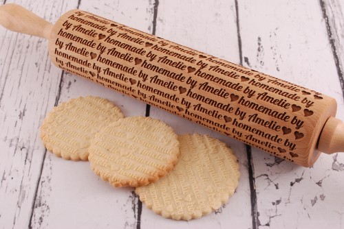 Personalizowany wałek do ciastek z imieniem - od Mood for Wood